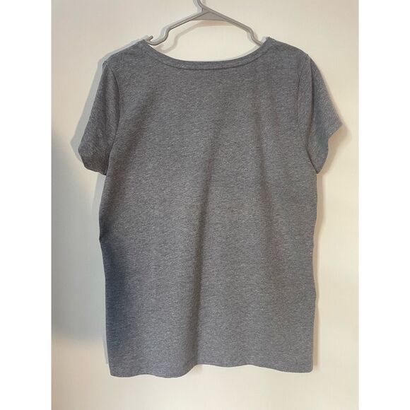 St. John’s Bay Gray Short Sleeve Patriotic Oh My Stars Large Shirt - Picture 3 of 3